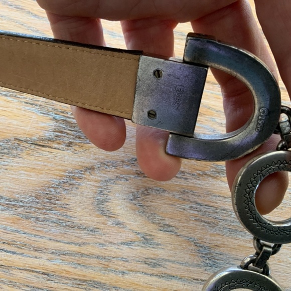 BRIGHTON 1996 leather adjustable belt/20609/M